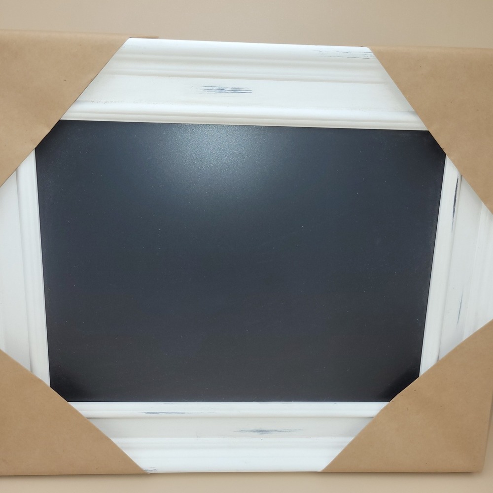 Chalk Couture Gallery Board Aiden White Frame Distressed Chalkboard 16x13 Crafts - Picture 2 of 4